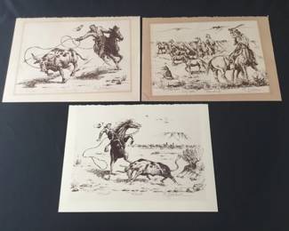 Lot 610h  Ed Askew 3 hand signed  numbered prints