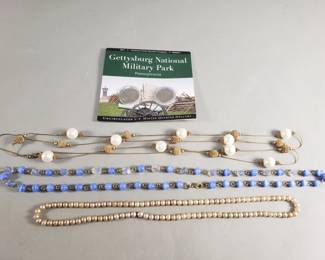 Lot 347  Group of costume jewelry necklaces and
