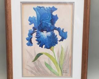 128  Lot 308  Signed Mister Roberts watercolor