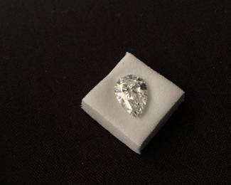 048  Lot 301h  1.58 carat diamond pear brilliant IGI certified