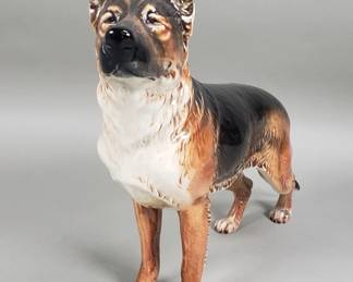 Lot 42  Geobel porcelain German Shepherd figurine