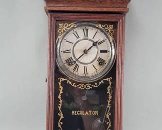 Lot 434  Vintage Sessions Regulator wall clock