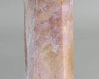 Lot 462  Polished pink flower agate crystal tower