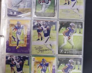 088  Lot 523  NFL rookie football cards album incl