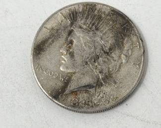 Lot 37  1935S Peace dollar coin