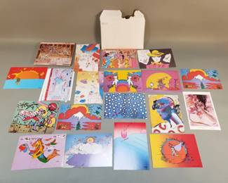 Lot 155  Vintage Peter Max postcard collection