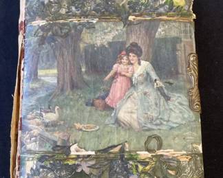 Lot 346h  Large antique photo album