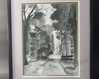 Lot 345  Five Bernard Lamotte painting under glass