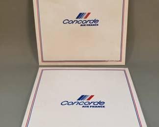 Lot 511  Two vintage Concorde Air France silk scarves by