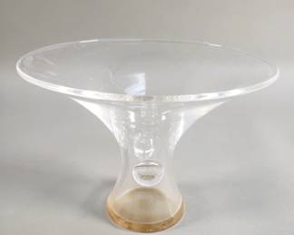 106  Lot 397  Signed seuben crystal bowl