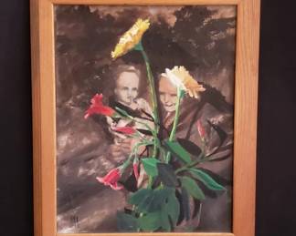 144  Lot 96  Signed oil painting on canvas