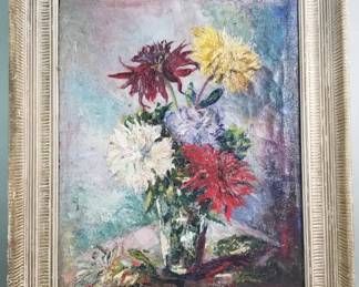 Lot 504  Vintage impasto Expressioniststyle oil on canvas