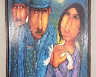 063  Lot 52  Rene Cazassus signed oil on canvas
