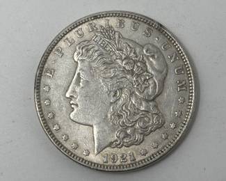 Lot 36  1921 silver Morgan dollar coin