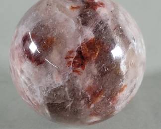 Lot 464  Red hematoid quartz sphere
