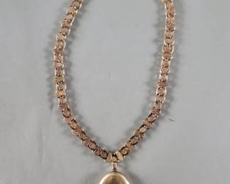 006  Lot 277  Antique Victorian 10k gold necklace with 10k