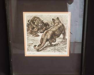 Lot 288  M. Miller Circle Right etching