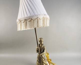 192  Lot 106  Brass figural table lamp