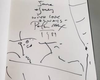 152  Lot 481  Signed Peter Max art book