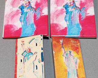 Lot 172  Group of vintage printed Peter Max Lady Liberty