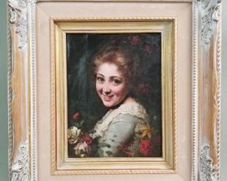 124  Lot 144  Signed Gralli European Romantic Realismstyle