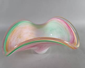 Lot 449  Murano hand blown glass bowl