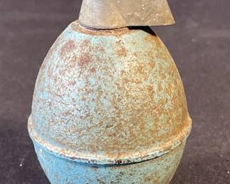 Lot 338h  Vietnam war military practice metal grenade