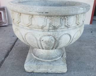 Lot 217  Large cement planter