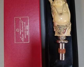 Lot 526  Hans Turnwald of Germany carved Buddha bottle