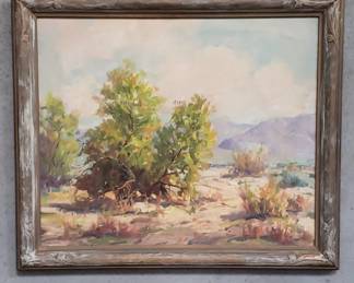 Lot 296  Eugene Dunlap oil painting on canvas