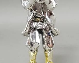 181  Lot 486  Sterling silver clad Judaica figure