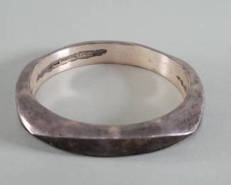 091  Lot 261  Sterling silver T. V. 02 Mexico modernist