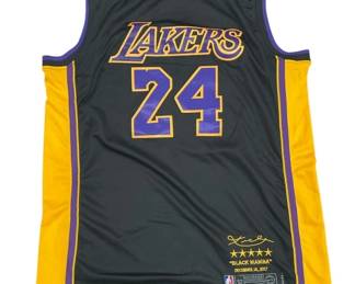 087  Lot 440h  Lakers Kobe Bryant basketball jersey