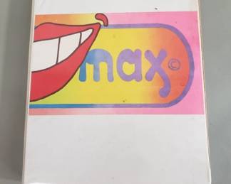 Lot 482  1970s Peter Max 3 ring binder featuring iconic