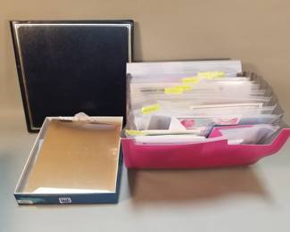 Lot 550  Group of photo albums and greeting cards