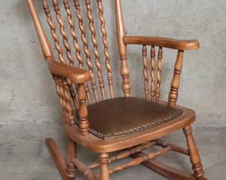 Lot 290  Vintage childs rocking chair
