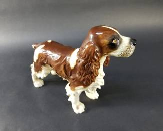 Lot 215  Vintage Goebel porcelain cocker spaniel dog