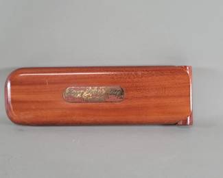 Lot 443  Vintage mahogany cigar storage humidifier