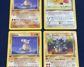 Lot 410h  4 1999 Pokmon 1st Edition