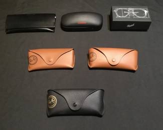 Lot 602h  Sunglass cases RayBan, Persol, Saint Laurent