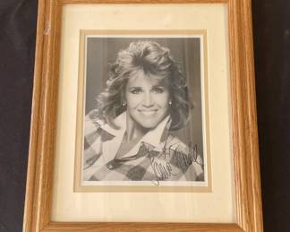 Lot 371h  Framed signed Jane Fonda photo with COA