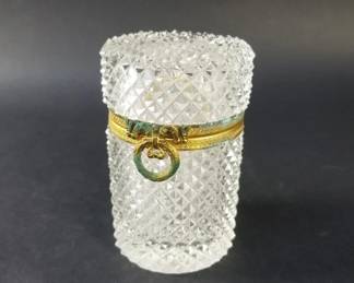 059  Lot 385  French 19th century crystal and bronze