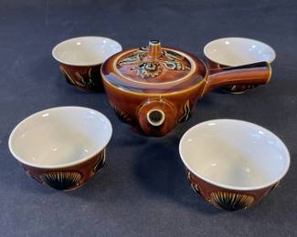 Lot 343h  Traditional Japanese teapot ceramic with glazed