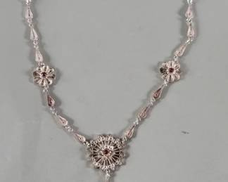 Lot 264  Antique Victorian sterling silver filigree