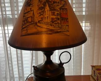 vintage brass lamp
