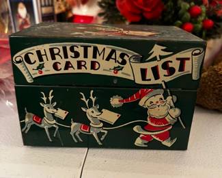 Christmas card list