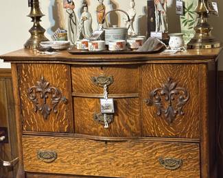 Beautiful tiger oak buffet