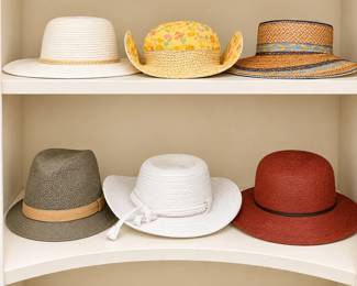 Beautiful ladies' hats...well kept