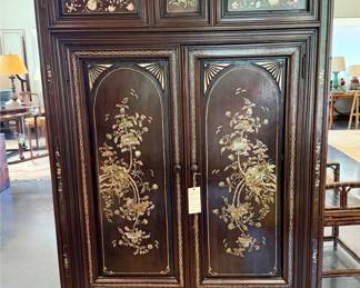 Mother of Pearl Inlay Cabinet