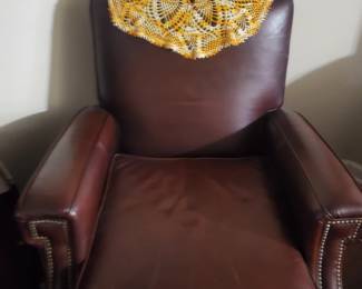 Leather recliner